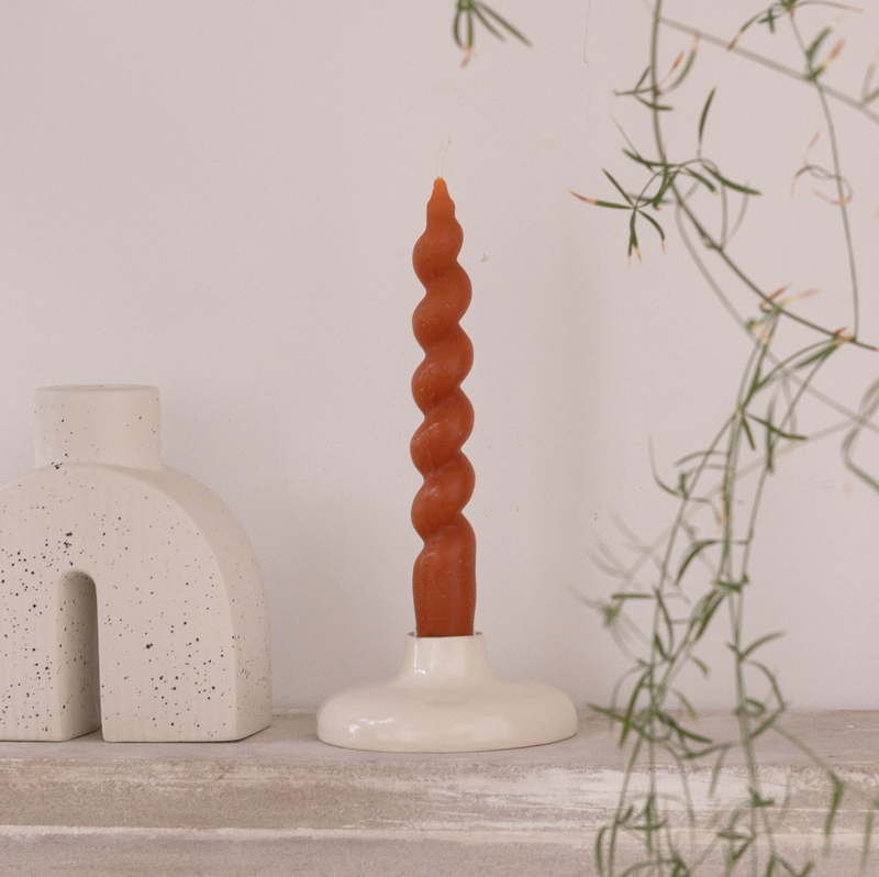 Ceramic Tapered Candle Holder