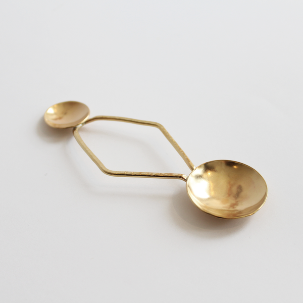Double Brass Spoon